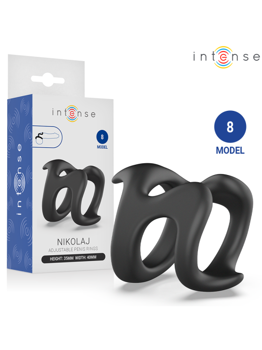 INTENSE - NIKOLAJ ANNEAU PÉNIS RÉGLABLE MODÈLE 8
