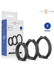 INTENSE - PETER ENSEMBLE DE 3 ANNEAUX PÉNIS MODÈLE 9