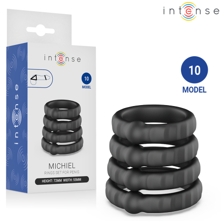 INTENSE - MICHIEL SET DE 4 ANILLOS MODELO 10