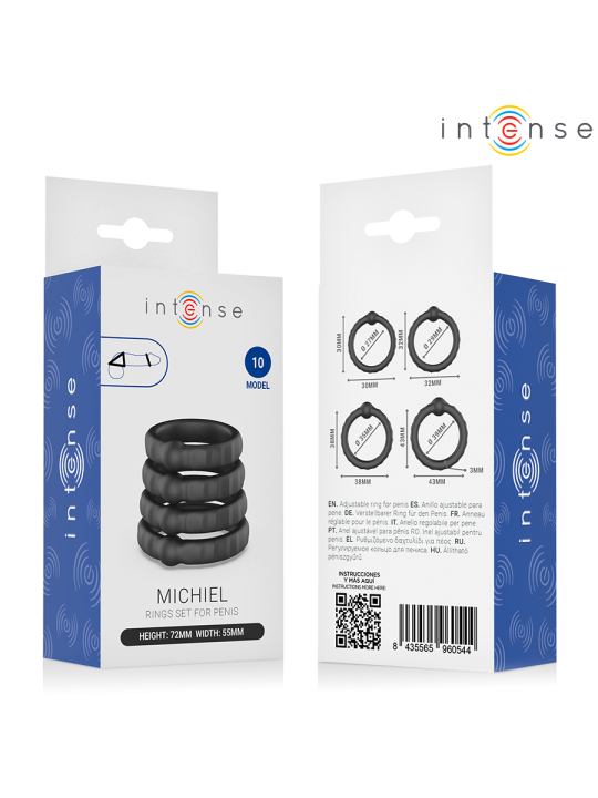 INTENSE - MICHIEL SET DE 4 ANILLOS MODELO 10