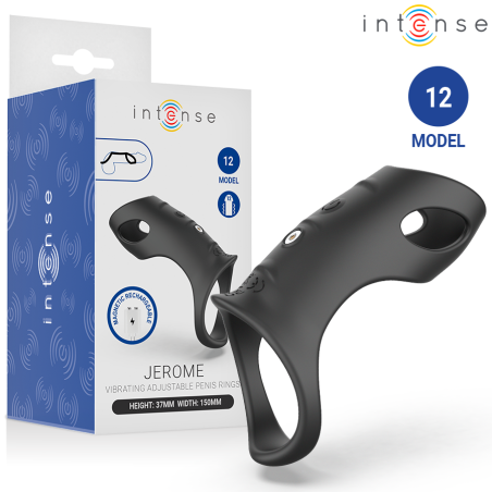 INTENSE - JEROME VERSTELBARE VIBRERENDE PENISRING MODEL 12