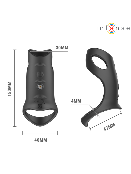INTENSE - JEROME ANELLO PER PENE VIBRANTE REGOLABILE MODELLO 12