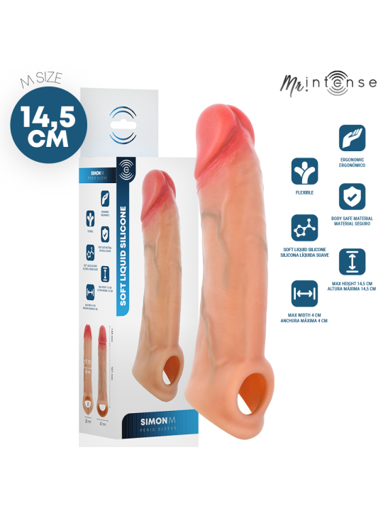 MR INTENSE - SIMON M SILIKON-PENISHÜLLE 14,5 CM -Ø- 4 CM