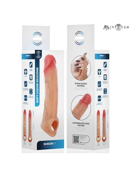 MR INTENSE - SIMON M SILIKON-PENISHÜLLE 14,5 CM -Ø- 4 CM