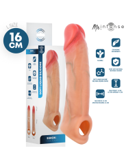 MR INTENSE - SIMON L COPRI PENE IN SILICONE 16 CM -Ø- 4,5 CM