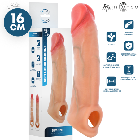 MR INTENSE - SIMON L SILICONEN PENISHOES 16 CM -Ø- 4,5 CM
