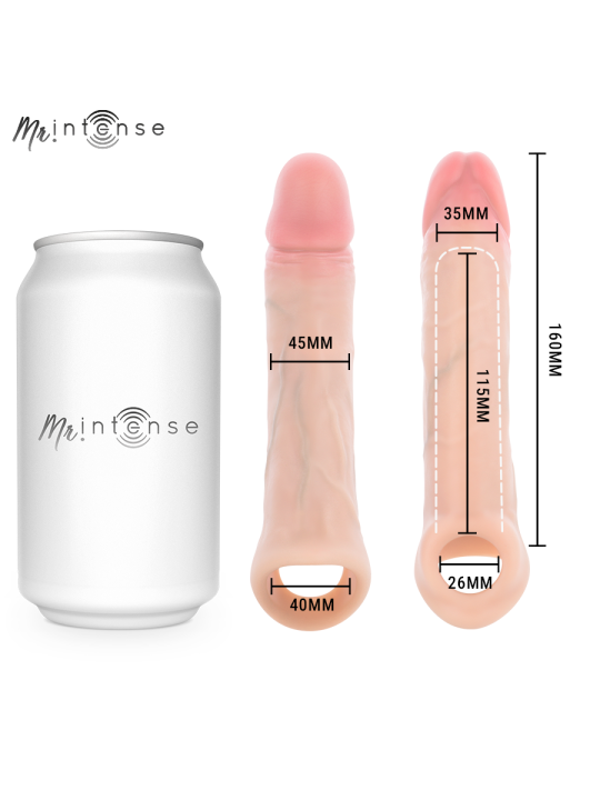 MR INTENSE - SIMON L SILIKON-PENISÜBERZUG 16 CM -Ø- 4,5 CM