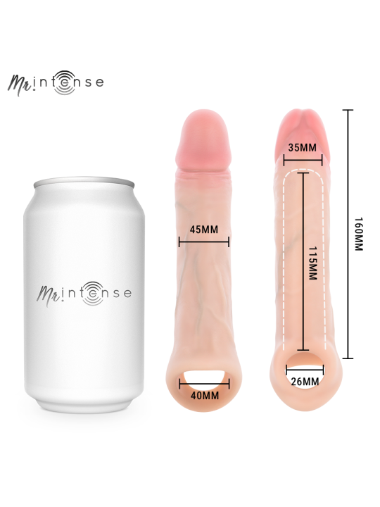 MR INTENSE - CAPA DE SILICONE PARA PÊNIS VIBRADOR ARNOLD L COM CONTROL