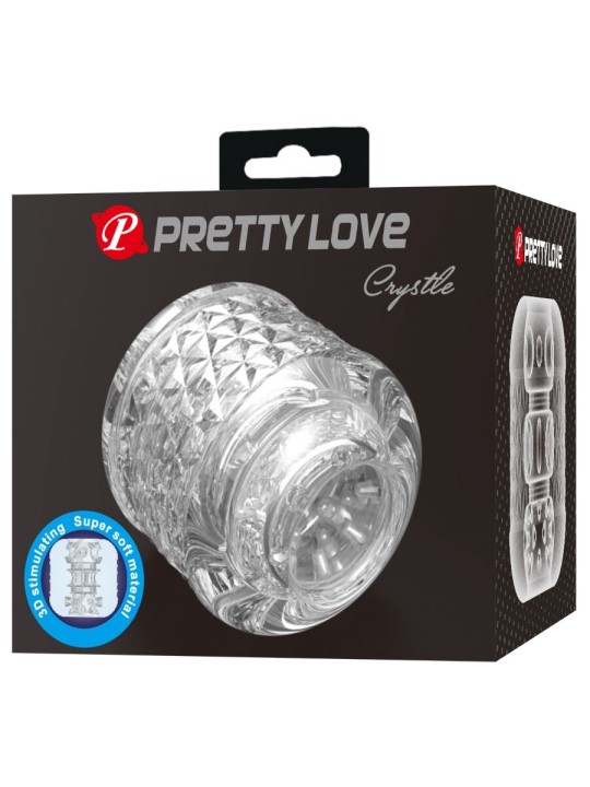 PRETTY LOVE - CRYSTLE DOUBLE ENTRY MASTURBATOR