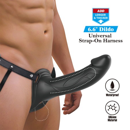 PRETTY LOVE - LANDON BLACK VIBRERENDE STRAP-ON