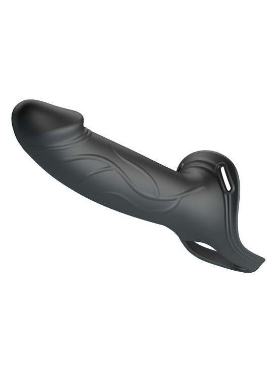 PRETTY LOVE - LANDON BLACK VIBRERENDE STRAP-ON