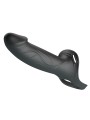 PRETTY LOVE - LANDON BLACK VIBRATING STRAP-ON