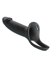 PRETTY LOVE - LANDON BLACK VIBRERENDE STRAP-ON