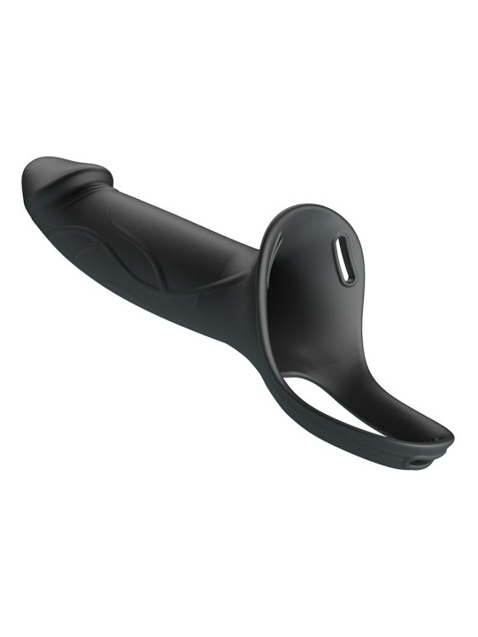 PRETTY LOVE - LANDON BLACK VIBRERENDE STRAP-ON
