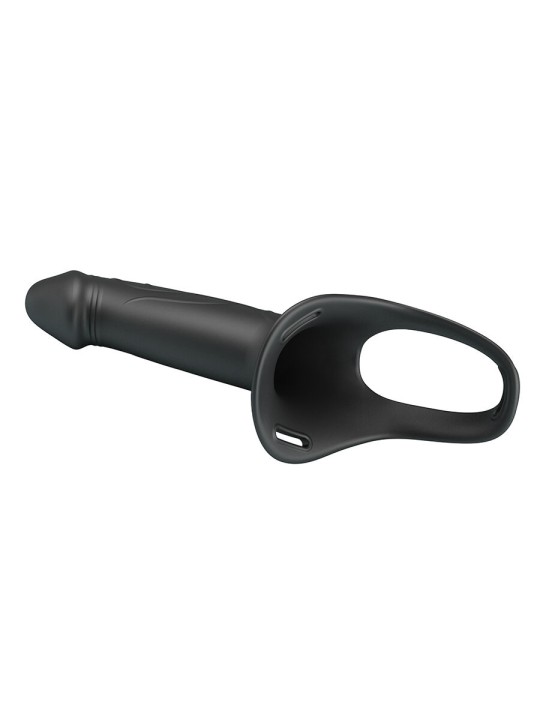 PRETTY LOVE - LANDON BLACK VIBRERENDE STRAP-ON