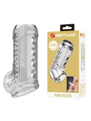 PRETTY LOVE - TRANSPARENTE, STRUKTURIERTE PENISHÜLLE