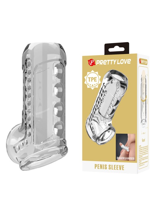 PRETTY LOVE - GUAINA PER PENE TRASPARENTE CON TEXTURE