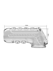 PRETTY LOVE - FUNDA PARA PENE TEXTURIZADA TRANSPARENTE