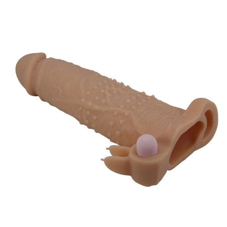 PRETTY LOVE - QUILLON CAPA PENIANA COM ESTIMULADOR CLITÓRICO E VIBRAÇÃ