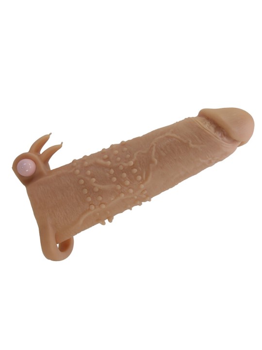 PRETTY LOVE - QUILLON PENIS SLEEVE WITH CLITORAL STIMULATOR AND VIBRAT