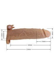 PRETTY LOVE - XERXES FUNDA PARA PENE CON ESTIMULADOR DE CLÍTORIS Y VIB