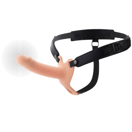HIDDEN DESIRE - INFERNO VIBRATING PENIS SLEEVE STRAP-ON 16 CM