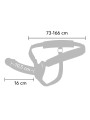 HIDDEN DESIRE - INFERNO STRAP-ON FUNDA PARA PENE CON VIBRACIÓN 16 CM