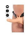 HIDDEN DESIRE - INFERNO MANGA PENIANA DE SILICONE COM STRAP-ON 18 CM