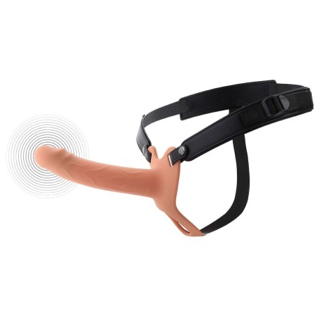 HIDDEN DESIRE - INFERNO VIBRERENDE PENISHOES MET STRAP-ON 18 CM