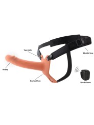 HIDDEN DESIRE - INFERNO STRAP-ON FUNDA PARA PENE CON VIBRACIÓN 18 CM