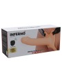 HIDDEN DESIRE - INFERNO STRAP-ON FUNDA PARA PENE CON VIBRACIÓN 18 CM