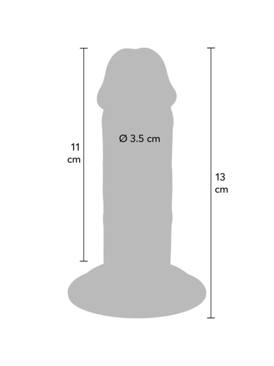GET REAL - DELUXE DICKER DOPPELDICHTER TPE-PENDIGES, 13 CM