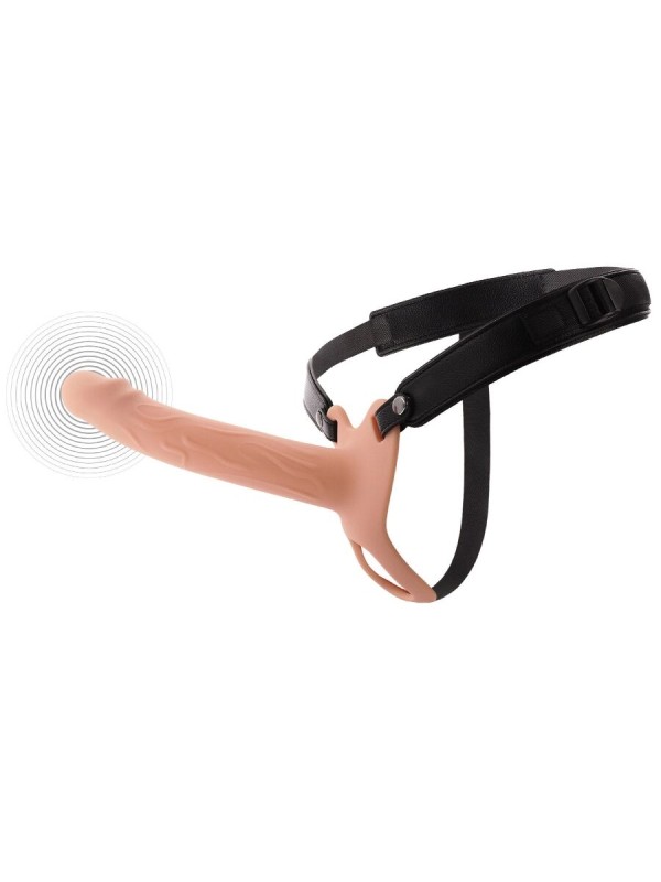 HIDDEN DESIRE - INFERNO VIBRERENDE PENISHOES MET STRAP-ON 20 CM