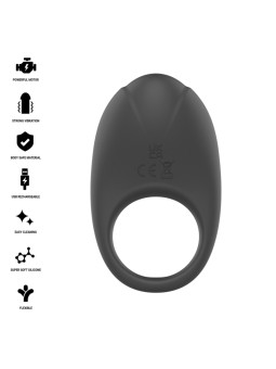 INTENSE - MERLOTTE VIBRATING PENIS RING WITH CLITORIS STIMULATION BLAC