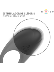 INTENSE - MERLOTTE VIBRATING PENIS RING WITH CLITORIS STIMULATION BLAC