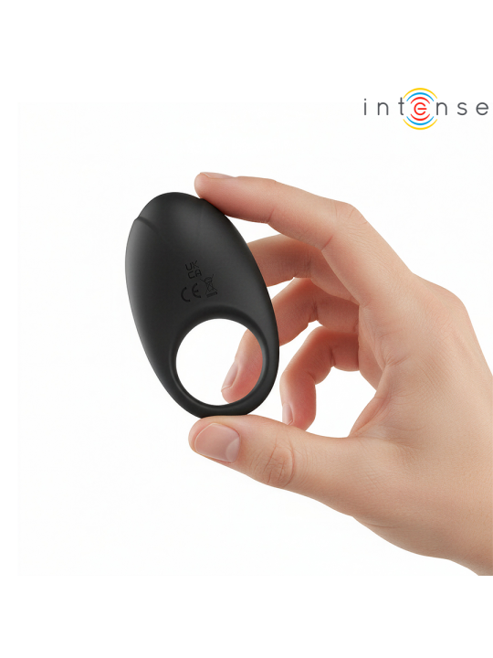 INTENSE - MERLOTTE VIBRATING PENIS RING WITH CLITORIS STIMULATION BLAC