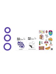 ROMP - REMIX TRIO SET MIT 3 LILA SILIKON-PENISRINGEN