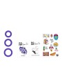 ROMP - REMIX TRIO SET OF 3 PURPLE SILICONE PENIS RINGS