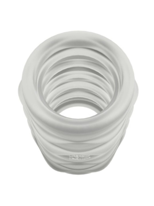 ROMP - MOSH TRANSPARENT MALE MASTURBATOR WITH 6 CM REVERSBLE SHEATH