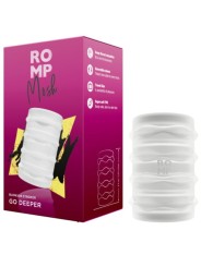 ROMP - MOSH TRANSPARENT MALE MASTURBATOR WITH 6 CM REVERSBLE SHEATH