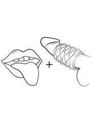 ROMP - MOSH TRANSPARENT MALE MASTURBATOR WITH 6 CM REVERSBLE SHEATH