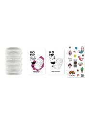 ROMP - MOSH TRANSPARENT MALE MASTURBATOR WITH 6 CM REVERSBLE SHEATH
