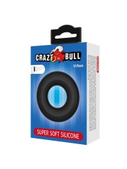 CRAZY BULL - ANNEAU PÉNAL URBAN EN SILICONE ULTRA DOUX NOIR