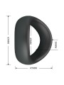 CRAZY BULL - ANEL PENIANO ERGONÔMICO DE SILICONE VALEN PRETO