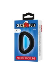 CRAZY BULL - VALEN ANILLO PARA PENE ERGONÓMICO SILICONA NEGRO