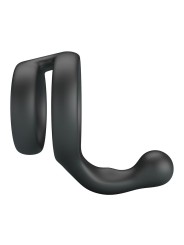 CRAZY BULL - YANCY DOUBLE COCK AND BALL RING BLACK