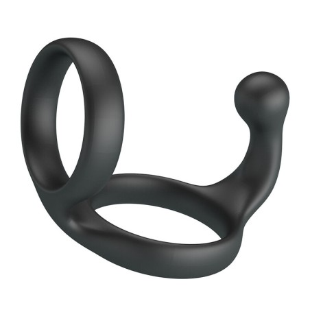 CRAZY BULL - FLORIAN DUBBELE PIK EN BALLEN RING ZWART