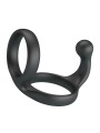 CRAZY BULL - FLORIAN DOUBLE COCK AND BALL RING BLACK