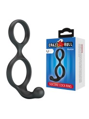 CRAZY BULL - ANELLO DOPPIO PER PENE E TESTICOLI FLORIAN NERO