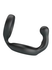 CRAZY BULL - FLORIAN ANILLO DOBLE PARA PENE Y TESTÍCULOS SILICONA NEGR